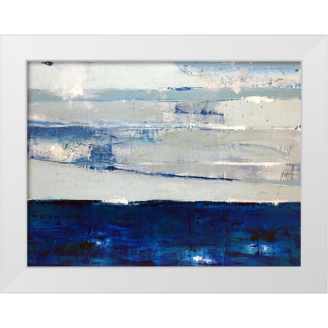 I Always Return to the Sea White Modern Wood Framed Art Print by Weaverling, Julie