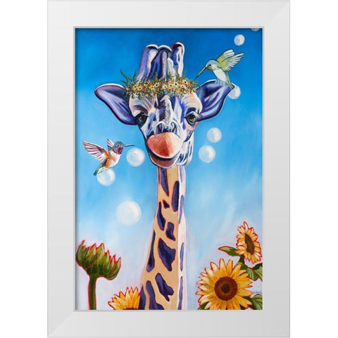 Friends In High Places White Modern Wood Framed Art Print by Wronski, Kathryn