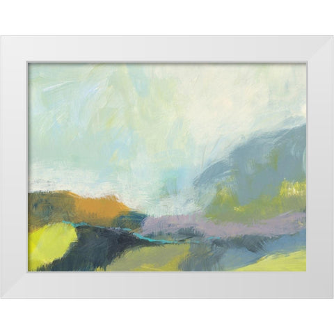 Natures First Green White Modern Wood Framed Art Print by Weiss, Jan