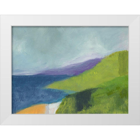 PCH 1 Central Coast White Modern Wood Framed Art Print by Weiss, Jan