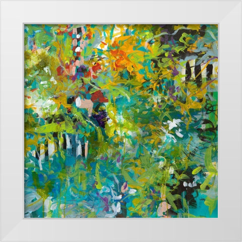 Garden Gate White Modern Wood Framed Art Print by Weiss, Jan