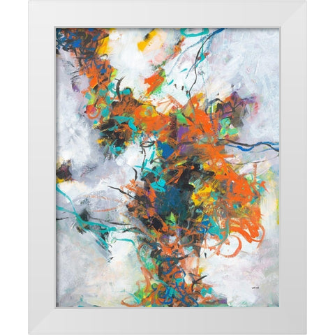 Fracture White Modern Wood Framed Art Print by Weiss, Jan