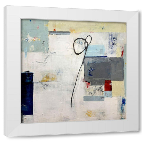 Home Free White Modern Wood Framed Art Print by Weaverling, Julie