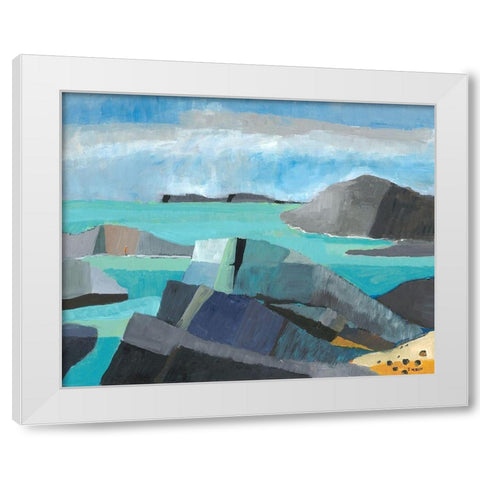 Carmel Central Coast White Modern Wood Framed Art Print by Weiss, Jan
