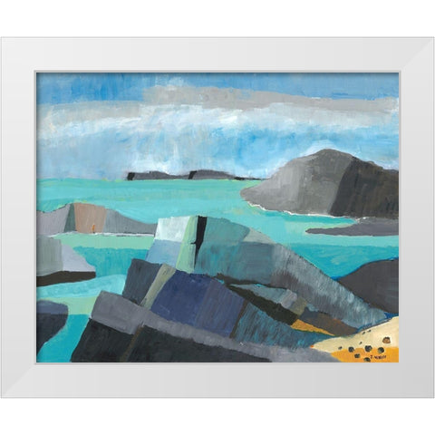 Carmel Central Coast White Modern Wood Framed Art Print by Weiss, Jan