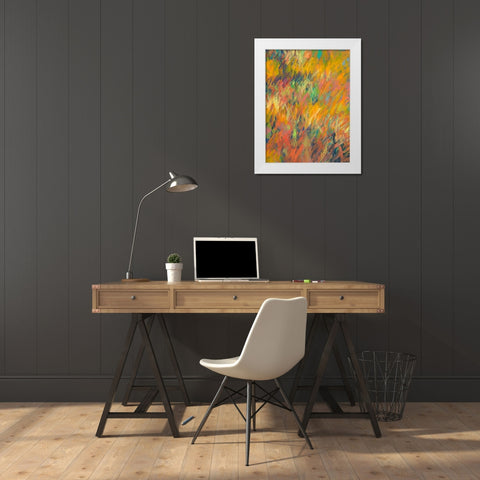 In My Meadow White Modern Wood Framed Art Print by Weiss, Jan