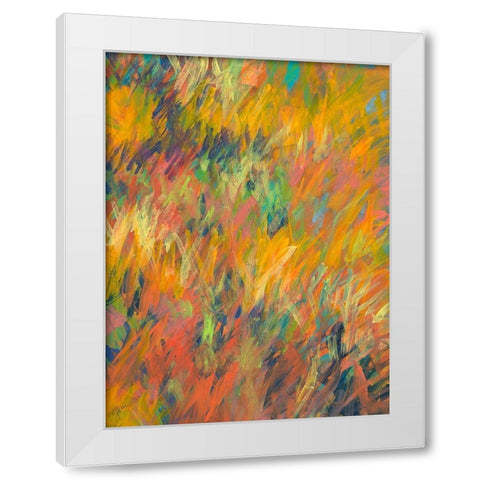 In My Meadow White Modern Wood Framed Art Print by Weiss, Jan