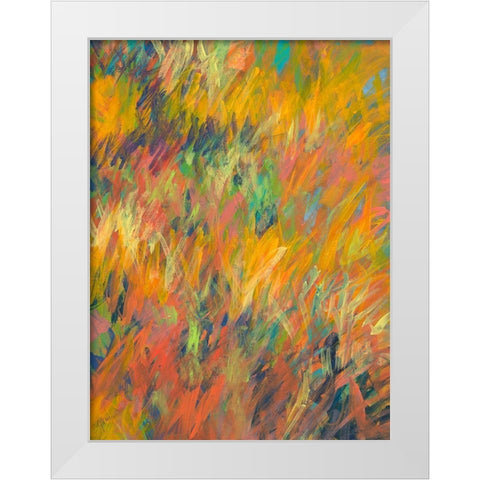In My Meadow White Modern Wood Framed Art Print by Weiss, Jan