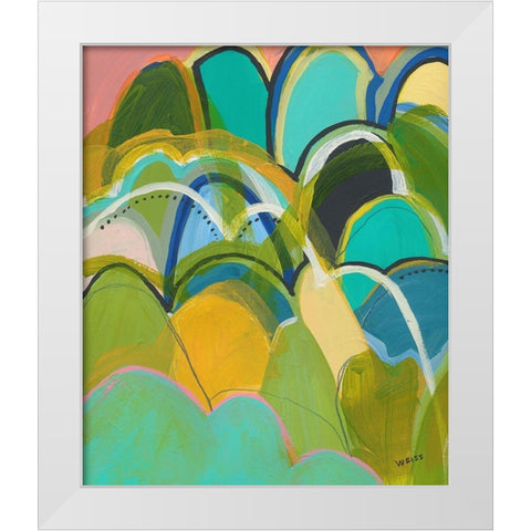 Break On Through No. 1 White Modern Wood Framed Art Print by Weiss, Jan