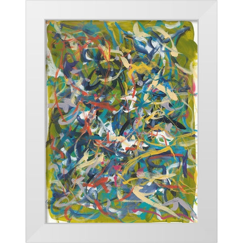 Inside Out No. 3 White Modern Wood Framed Art Print by Weiss, Jan