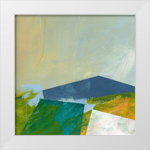 Vaguely Familiar White Modern Wood Framed Art Print by Weiss, Jan