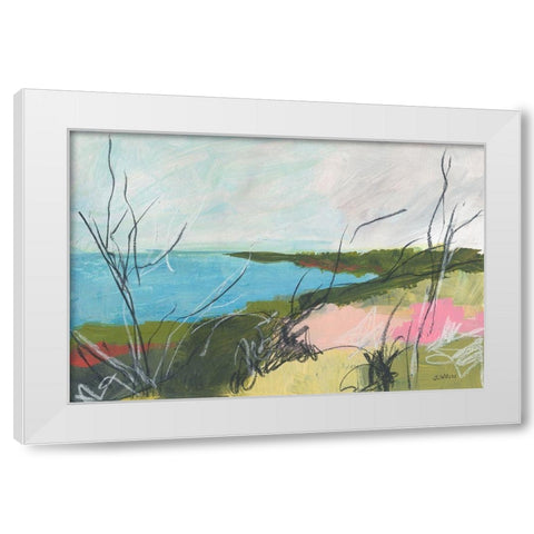 To The Sea No. 1 White Modern Wood Framed Art Print by Weiss, Jan