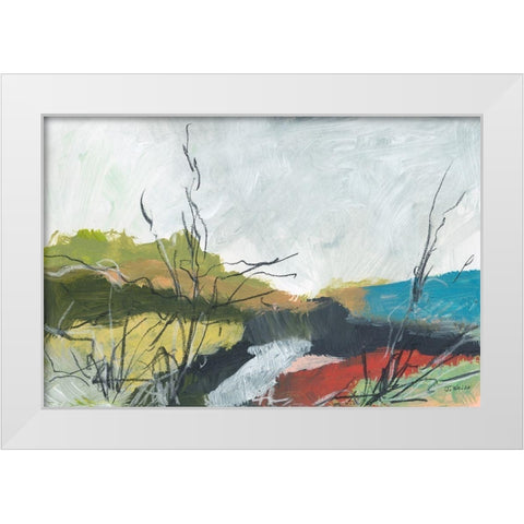 To The Sea No. 2 White Modern Wood Framed Art Print by Weiss, Jan
