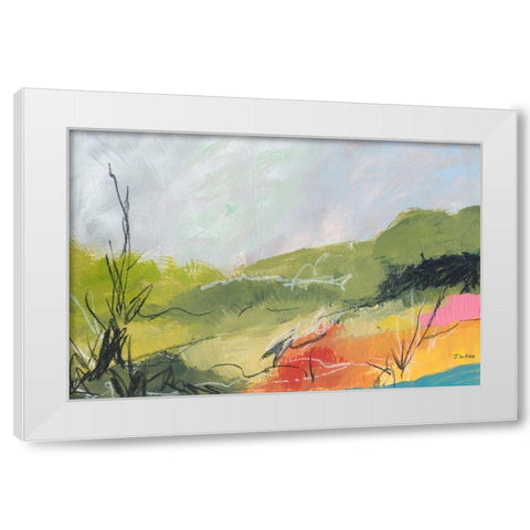 Wandering No. 1 White Modern Wood Framed Art Print by Weiss, Jan