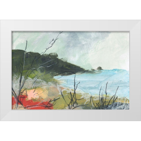 Wandering No. 2 White Modern Wood Framed Art Print by Weiss, Jan