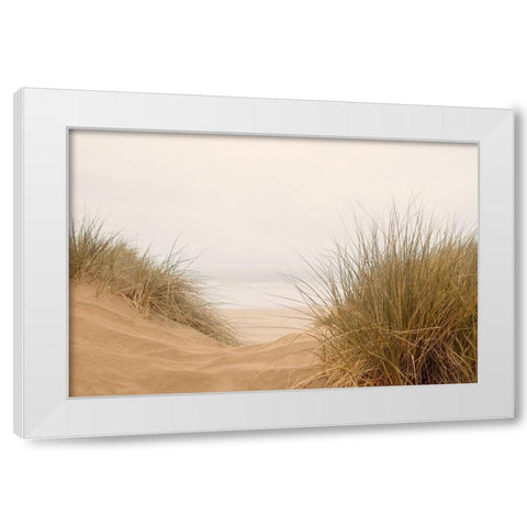 White Oceans 38 White Modern Wood Framed Art Print by Winstanley, Ian