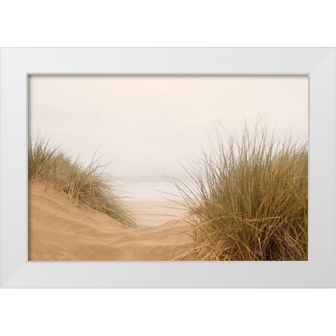 White Oceans 38 White Modern Wood Framed Art Print by Winstanley, Ian