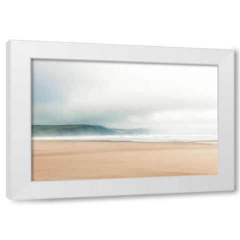 White Oceans 10 White Modern Wood Framed Art Print by Winstanley, Ian