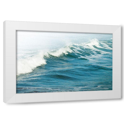 White Oceans 66 White Modern Wood Framed Art Print by Winstanley, Ian