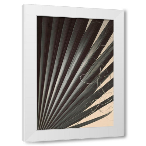 Fan Palm Detail 2 White Modern Wood Framed Art Print by Winstanley, Ian