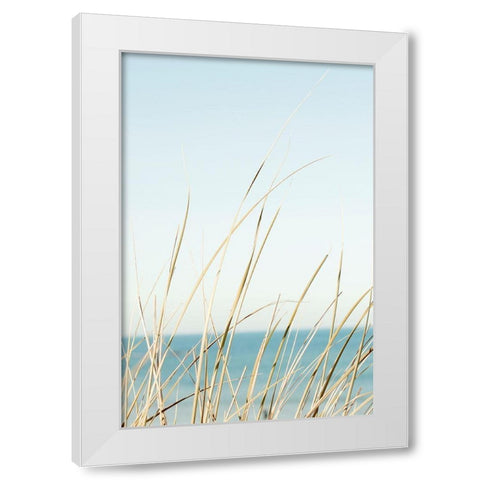White Oceans 67 White Modern Wood Framed Art Print by Winstanley, Ian