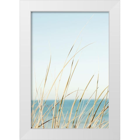 White Oceans 67 White Modern Wood Framed Art Print by Winstanley, Ian