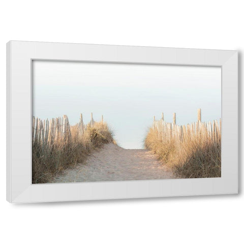 White Oceans 62 White Modern Wood Framed Art Print by Winstanley, Ian