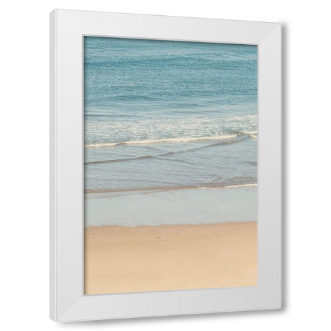 White Oceans 59 White Modern Wood Framed Art Print by Winstanley, Ian
