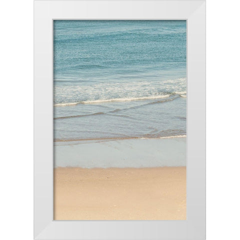 White Oceans 59 White Modern Wood Framed Art Print by Winstanley, Ian