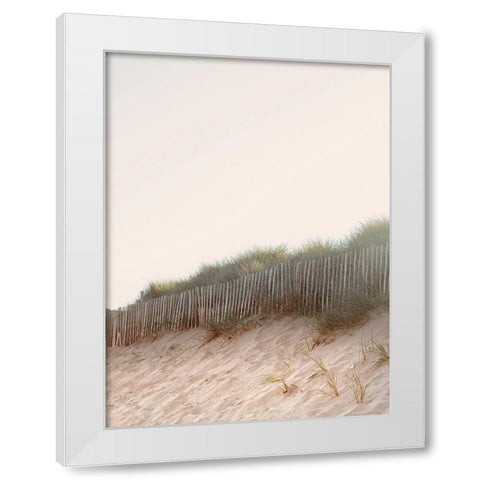 White Oceans 55 White Modern Wood Framed Art Print by Winstanley, Ian