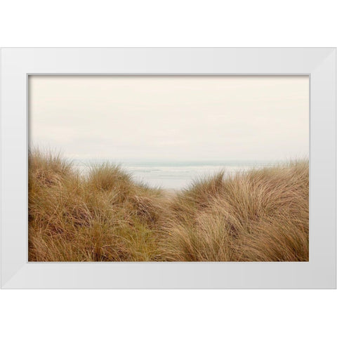 White Oceans 48 White Modern Wood Framed Art Print by Winstanley, Ian