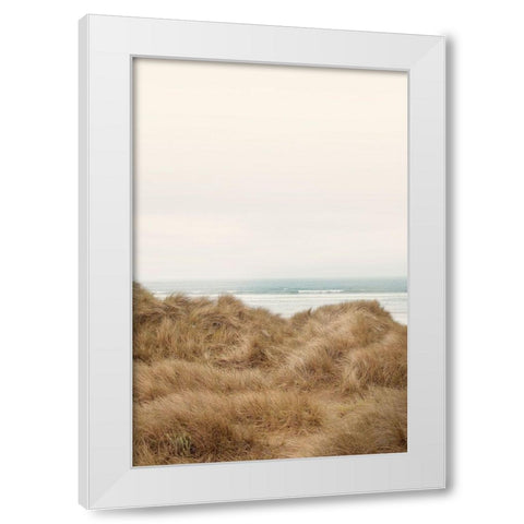 White Oceans 47 White Modern Wood Framed Art Print by Winstanley, Ian