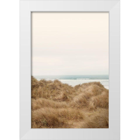 White Oceans 47 White Modern Wood Framed Art Print by Winstanley, Ian