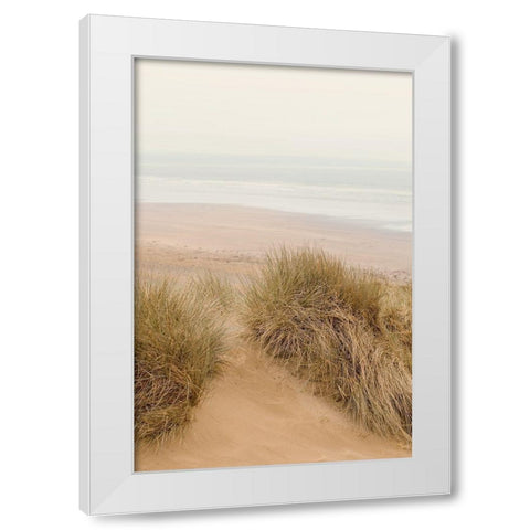 White Oceans 31 White Modern Wood Framed Art Print by Winstanley, Ian