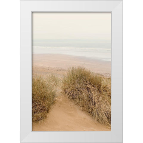 White Oceans 31 White Modern Wood Framed Art Print by Winstanley, Ian