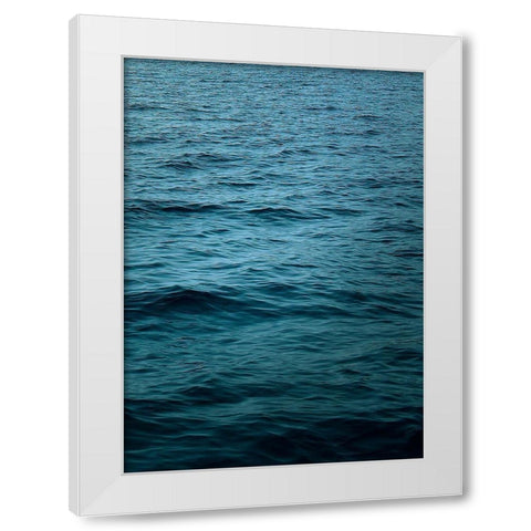 Ocean 15 White Modern Wood Framed Art Print by Winstanley, Ian