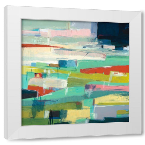 Colorfield No. 6 White Modern Wood Framed Art Print by Weiss, Jan