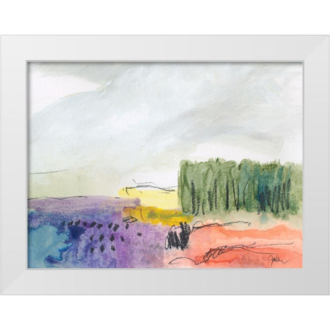 Belonging No. 2 White Modern Wood Framed Art Print by Weiss, Jan