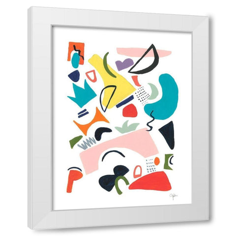 Atomic Ranch No. 1 White Modern Wood Framed Art Print by Weiss, Jan