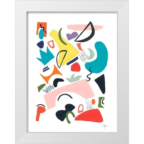 Atomic Ranch No. 1 White Modern Wood Framed Art Print by Weiss, Jan