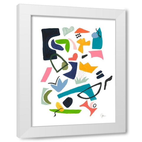 Atomic Ranch No. 2 White Modern Wood Framed Art Print by Weiss, Jan