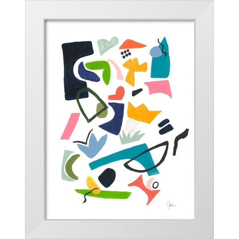 Atomic Ranch No. 2 White Modern Wood Framed Art Print by Weiss, Jan