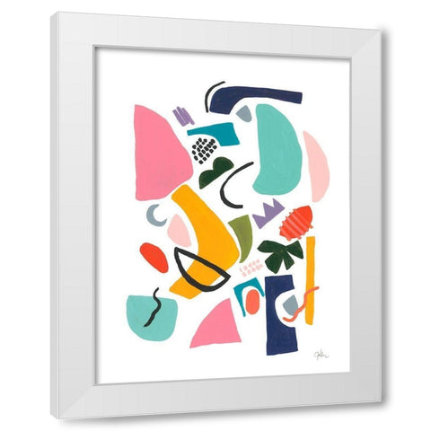 Atomic Ranch No. 3 White Modern Wood Framed Art Print by Weiss, Jan