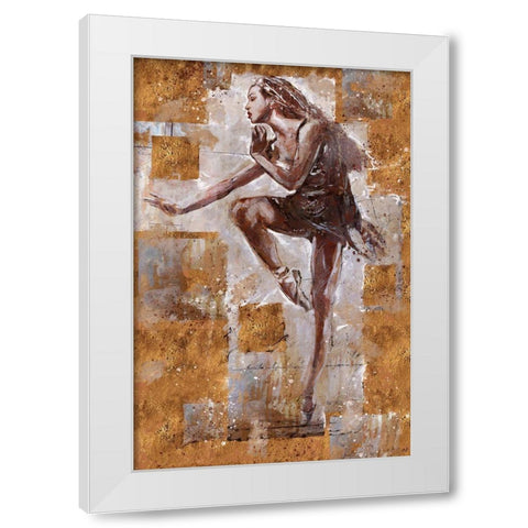 Jazz Dancer No. 1 White Modern Wood Framed Art Print by Wiley, Marta