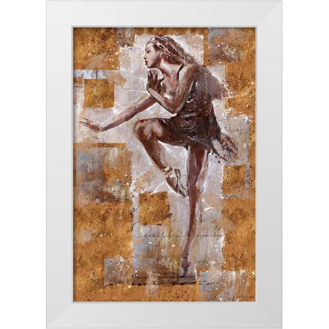 Jazz Dancer No. 1 White Modern Wood Framed Art Print by Wiley, Marta