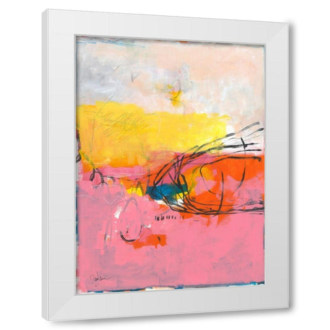 All Was Said and Done No. 2 White Modern Wood Framed Art Print by Weiss, Jan