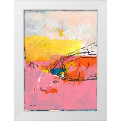 All Was Said and Done No. 2 White Modern Wood Framed Art Print by Weiss, Jan