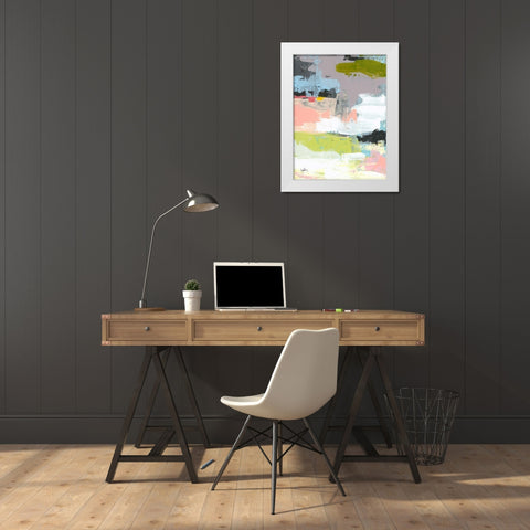 The Quiet White Modern Wood Framed Art Print by Weiss, Jan