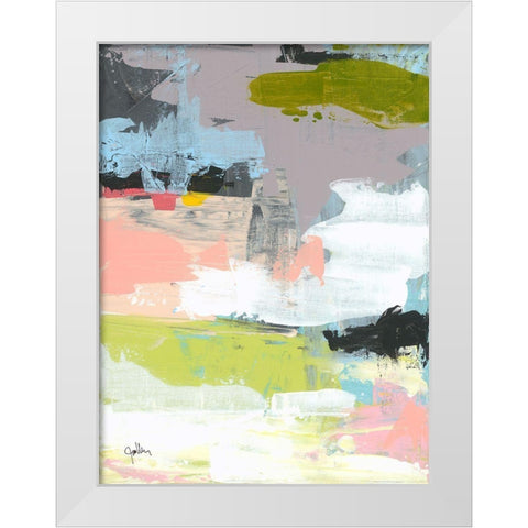 The Quiet White Modern Wood Framed Art Print by Weiss, Jan
