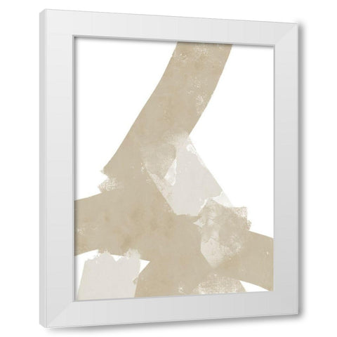 Modern Neutrals No. 1 White Modern Wood Framed Art Print by Wong, Brandon